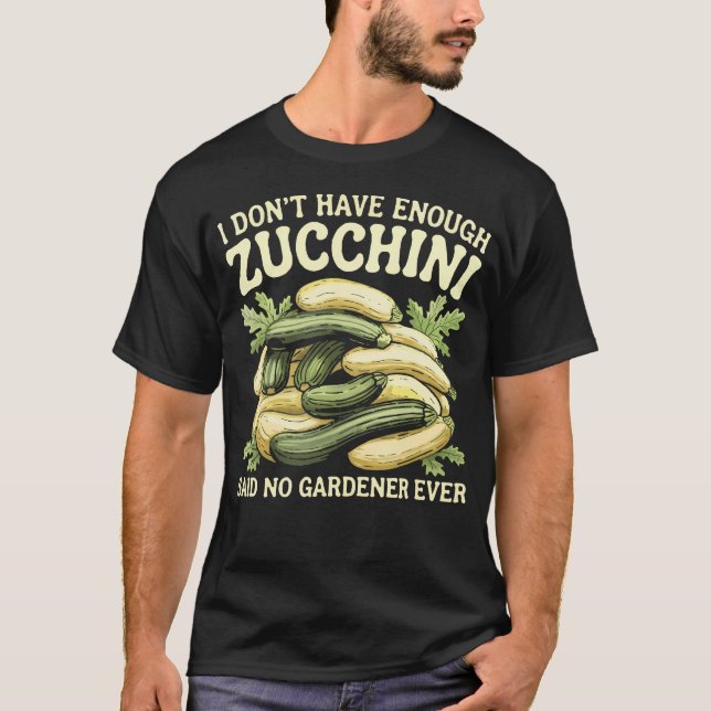 Funny Zucchini Lover Garden Vegetable Veggie Vegan T-Shirt (Vorderseite)