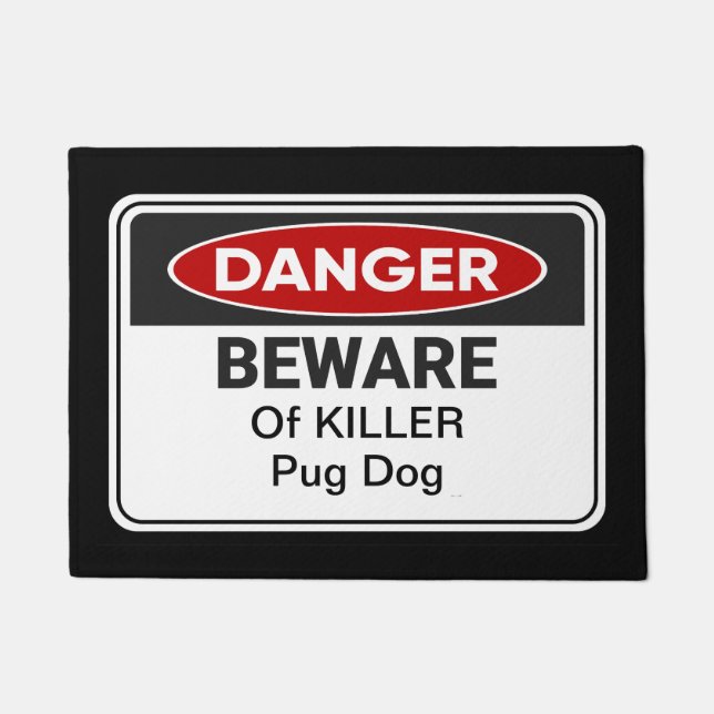 Funny Zuhause Mops Dog Zuhause Welcome Mat Fußmatte (Vorderseite)