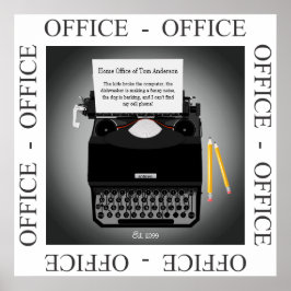 Funny Zuhause Office arbeitet von Zuhause Poster