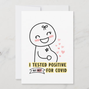 FunnyI getestet positive Schwangerschaft Ankündigung