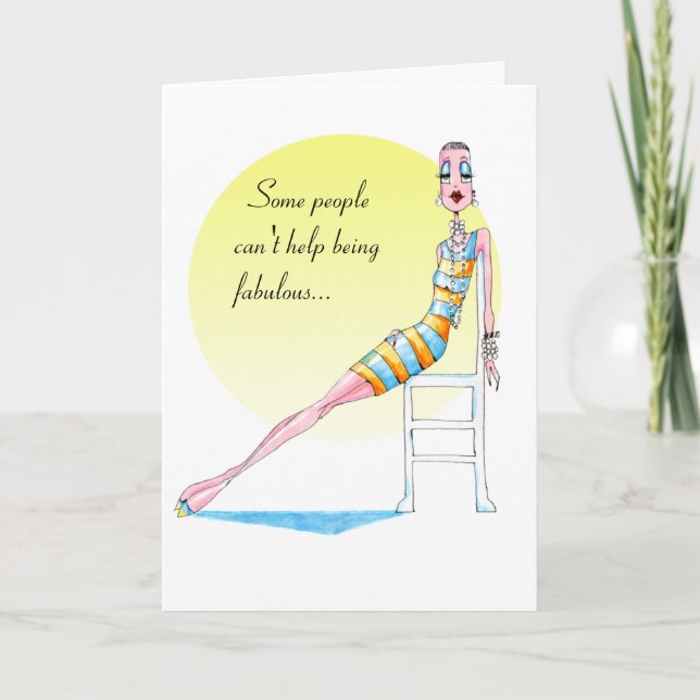 #FunnywomenGeburtstag #funnycardsforwomen Karte (Vorderseite)