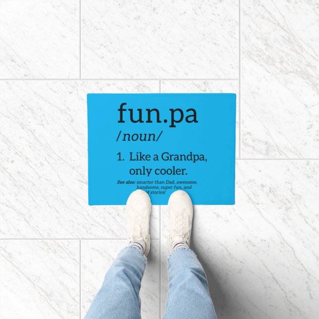 Funpa wie ein Opa nur Cooler Fußmatte (Indoor)