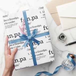 Funpa wie ein Opa nur Cooler Geschenkpapier