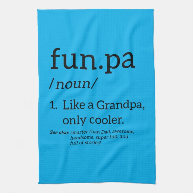 Funpa wie ein Opa nur Cooler Geschirrtuch (Vertikal)