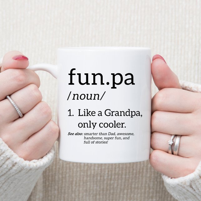 Funpa wie ein Opa nur Cooler Kaffeetasse (Von Creator hochgeladen)