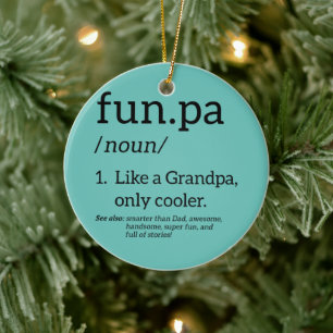 Funpa wie ein Opa nur Cooler Keramik Ornament
