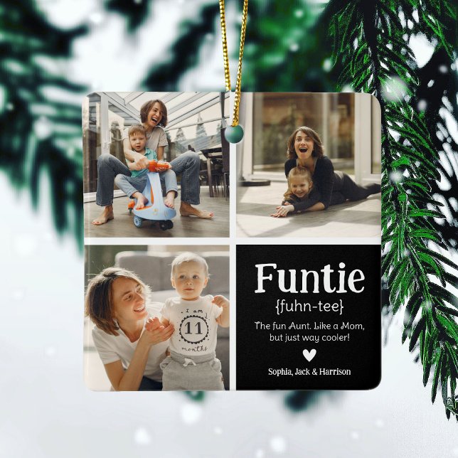 Funtie 3 FotoCollage Definition Niedliches Weihnac Keramikornament (Von Creator hochgeladen)