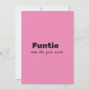 Funtie aka Fun Tante Einladung