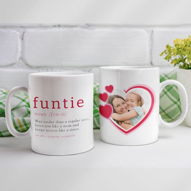 Funtie Definition Heart Foto Auntie Kaffeetasse (Von Creator hochgeladen)
