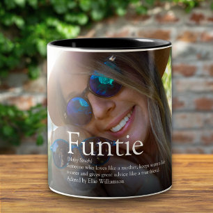 Funtie Tante Tante Definition Foto Zweifarbige Tasse