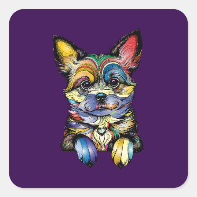 Funy Aufkleber Hunde Liebhaber (Vorderseite)