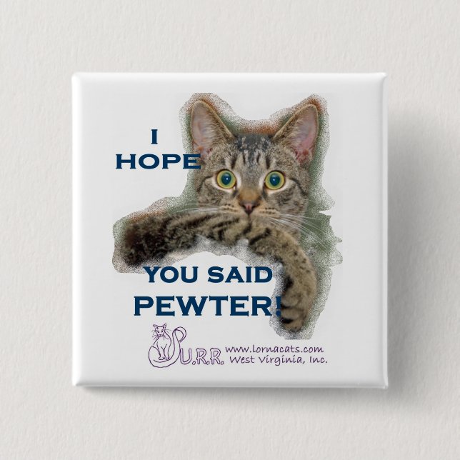 Funy HAHA Hoffnung, die Sie sagten… Quadratischer Button (Vorderseite)