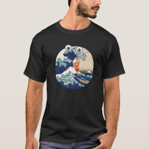 Funy Kanagawa Great Wave Drinks Boba Blase Milk T-Shirt