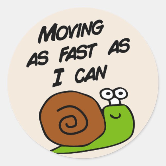 Funy Stoßfänger Langsamfahrer Auto Student Runder Aufkleber (Vorderseite)