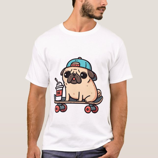 Funy Tshirt men Hund (Vorderseite)