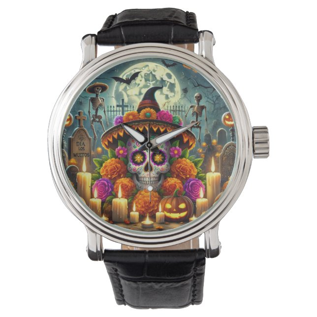 Funy Watches for halloween party  Armbanduhr (Vorderseite)