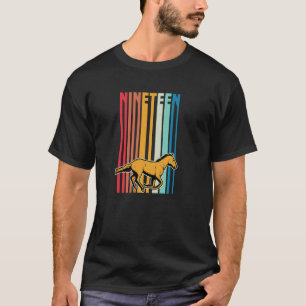Für 19-jährigen Pferde-Themen-Geburtstag Reitsport T-Shirt