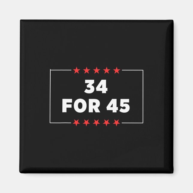 Für 45 Trump verurteilt Magnet (Vorne)
