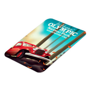 Für Abenteuer! Olympischer Nationalpark Washingto Magnet