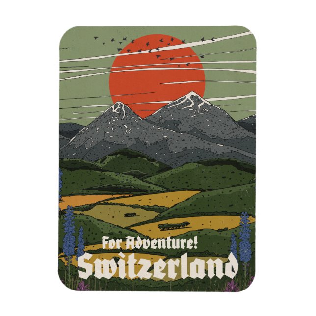 Für Abenteuer Schweiz Magnet (Vertikal)