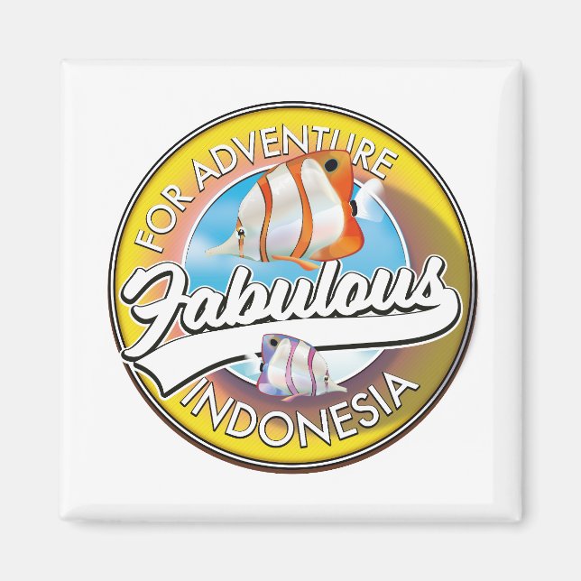 Für Adventure Fabulous Indonesia Logo Magnet (Vorne)
