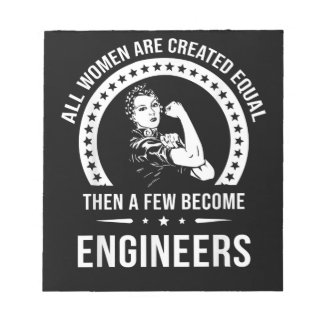 Für alle Frauen ist ein lustiger Ingenieur gleich Notizblock