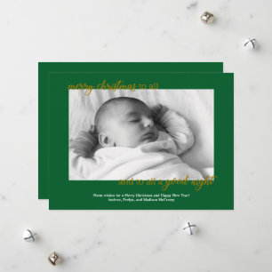 Für alle Gute Nacht Weihnachtskarte Feiertagskarte