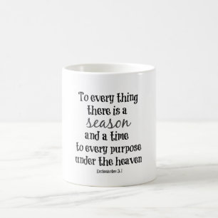 Für alles gibt es eine Jahreszeit Bibelvers Kaffeetasse