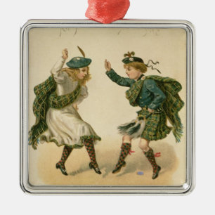 Für alten Lang Syne - rechten frohen Weihnachten Silbernes Ornament