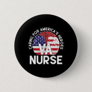 Für Amerikas Helden sorgen - Patriotische Va-Krank Button