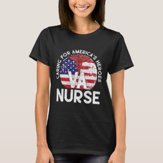 Für Amerikas Helden sorgen Patriotische Va-Kranken T-Shirt