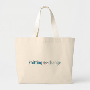 Für Änderung stricken, Tasche