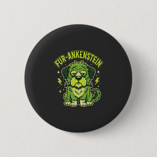 Fur-Ankenstein Lustiger Frankenstein-Hund Hallowee Button
