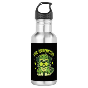 Fur-Ankenstein Lustiger Frankenstein-Hund Hallowee Edelstahlflasche