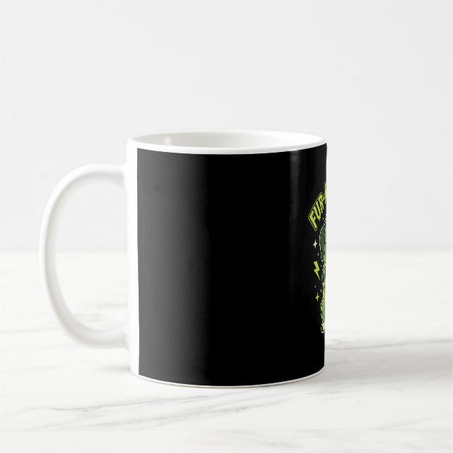 Fur-Ankenstein Lustiger Frankenstein-Hund Hallowee Kaffeetasse (Links)