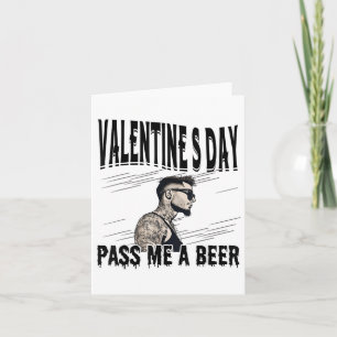 Für Anti-Valentinstag Tattoooid Single Mensch eing Karte