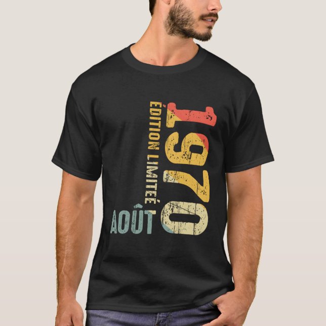 Für August 1970 Jahr 1970 1970 Seit 1970 1970 T-Shirt (Vorderseite)