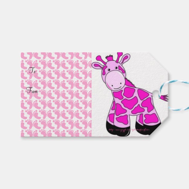 "Für Baby" Geschenkanhänger (Vorderseite (Horizontal))