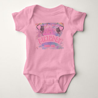 Für Baby Girls Geburtstagsdesign Strampler