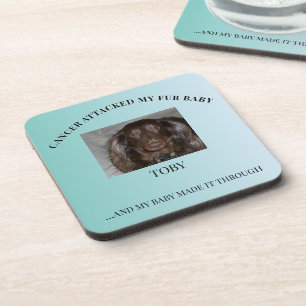 Fur Baby Krebs-Überlebender Hoffnung Design Getränkeuntersetzer