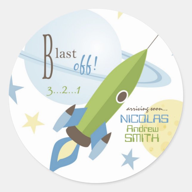 Für Babybocksticker Runder Aufkleber (Vorderseite)