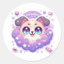 Fur Babys immer Niedlich Kawaii Aufkleber