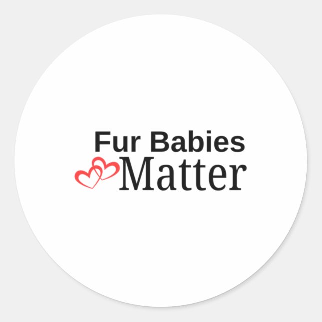 Fur Babys Sticker (Vorderseite)