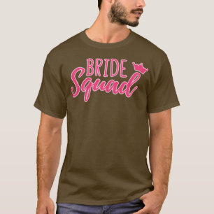 Für Bachelorette Niedliche weibliche Bride Squad T-Shirt