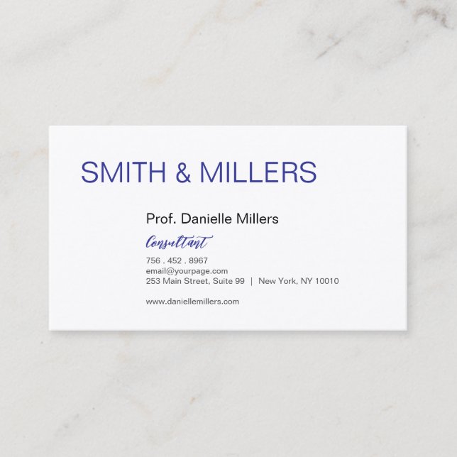 Für Berater Visitenkarte (Vorderseite)