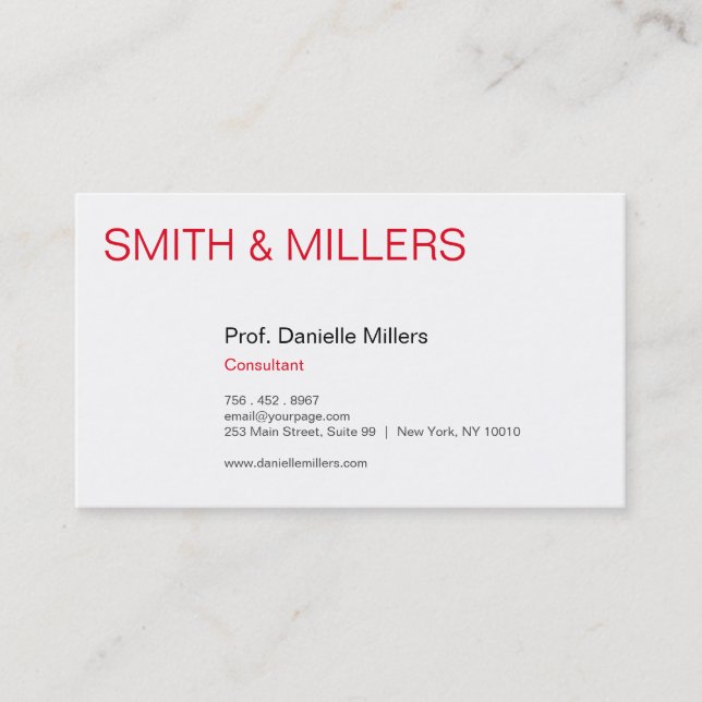 Für Berater Visitenkarte (Vorderseite)