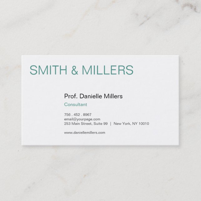 Für Berater Visitenkarte (Vorderseite)