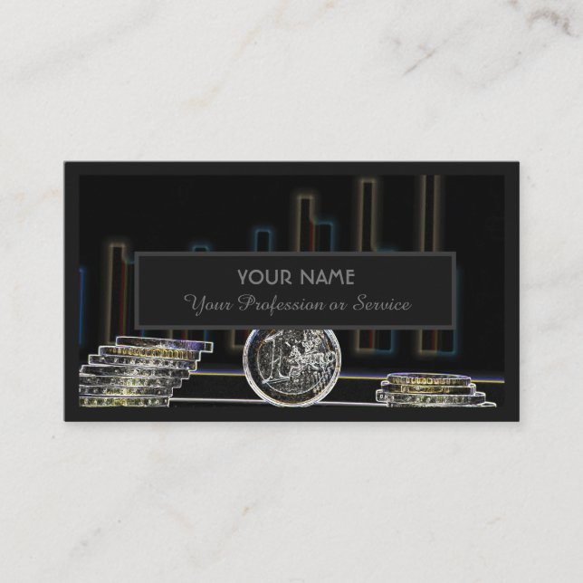 Für berufliche Banker oder Finanzexperten Visitenkarte (Vorderseite)