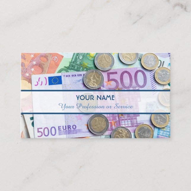 Für berufliche Banker oder Finanzspezialisten Visitenkarte (Vorderseite)