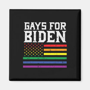 Für Biden 2020 US Flag Lgbt Rainbow Joe Präsident Magnet